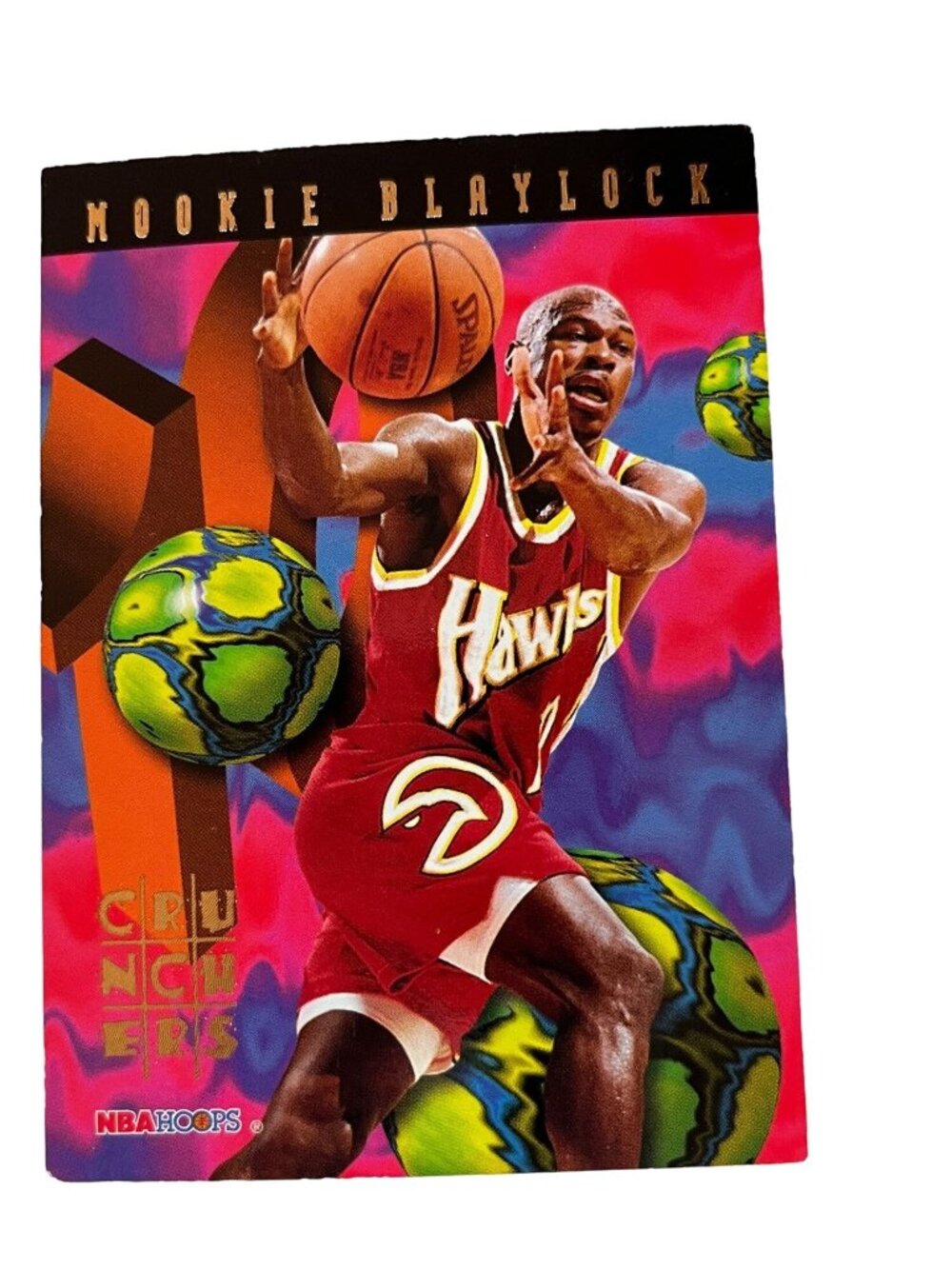 1995 NBA Hoops Mookie Blaylock Crunchers Trading Card